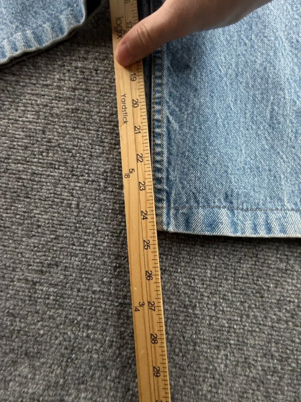 VTG Levis 886 Leather Tab Denim Jeans Men 1986 Blue Pockets Adult ACTL 45X25